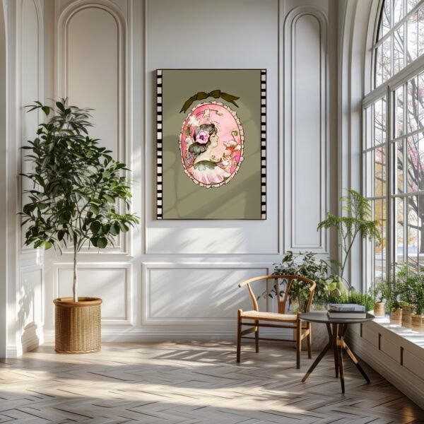 Untitled_Artwork 38 Vintage Floral Maiden Art - DIGITAL DOWNLOAD