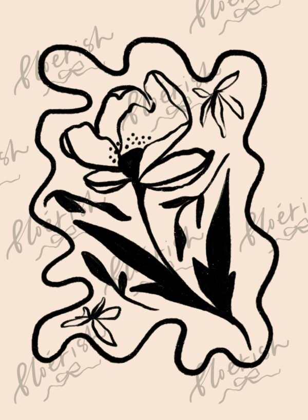 Untitled_Artwork 44 Flowing Florals 2 Art - DIGITAL DOWNLOAD