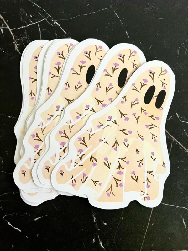 ghost3 Floral Ghost Printable Garland