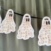 Floral Ghost Printable Garland