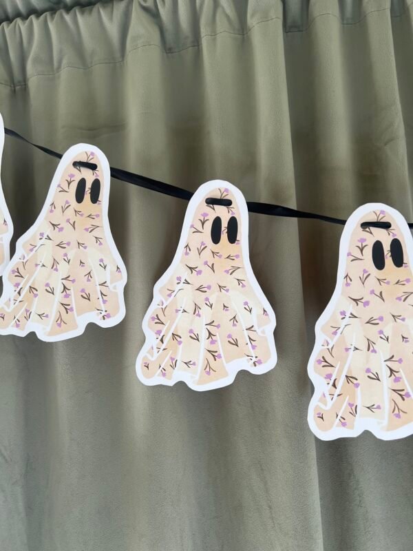 ghost4 Floral Ghost Printable Garland
