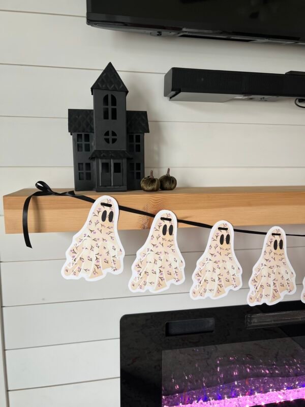 ghost6 Floral Ghost Printable Garland